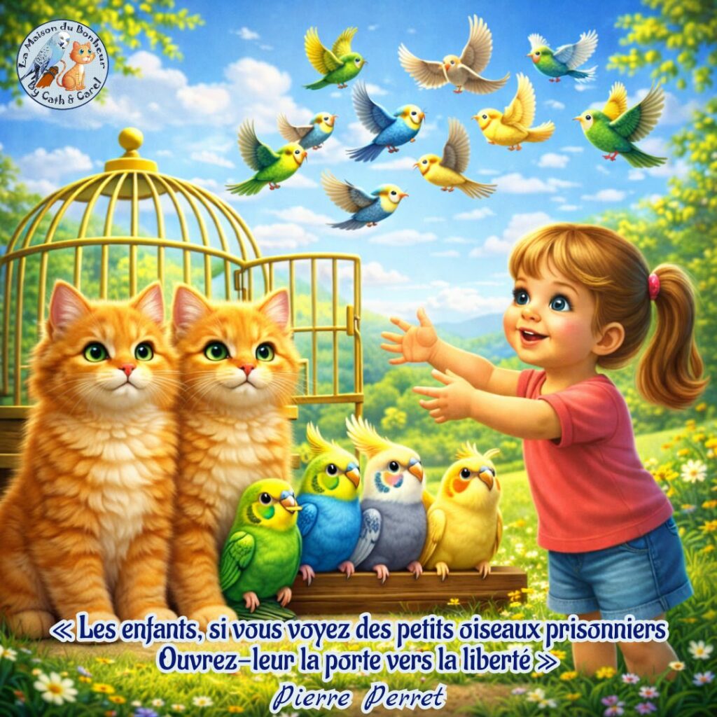 itation extraite de la chanson de Pierre Perret "Ouvrez la cage aux oiseaux"