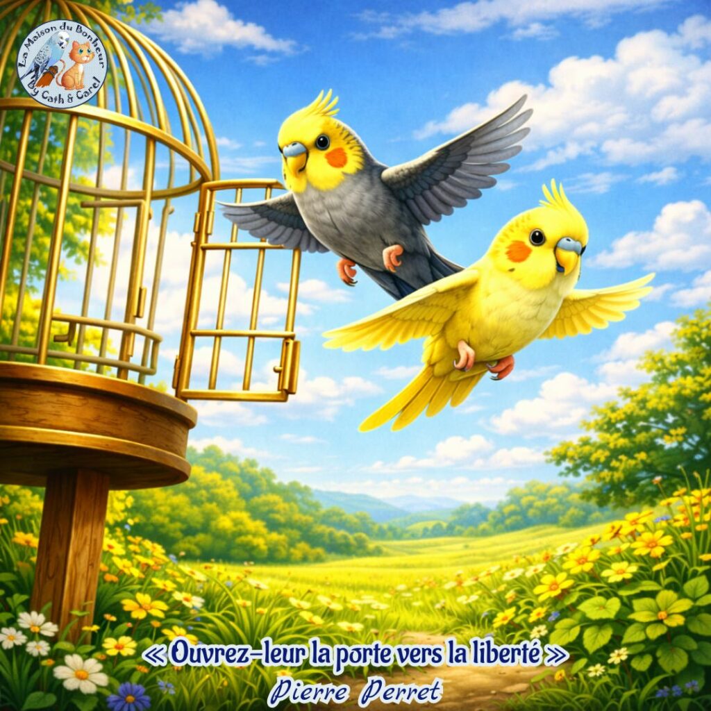 itation extraite de la chanson de Pierre Perret "Ouvrez la cage aux oiseaux"