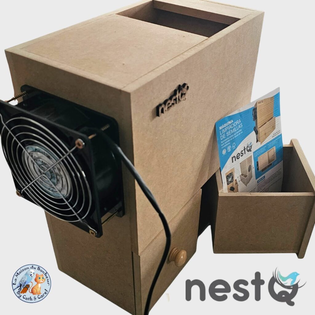 Nettoyeur de graines oiseaux nestQ - vue du ventilateur